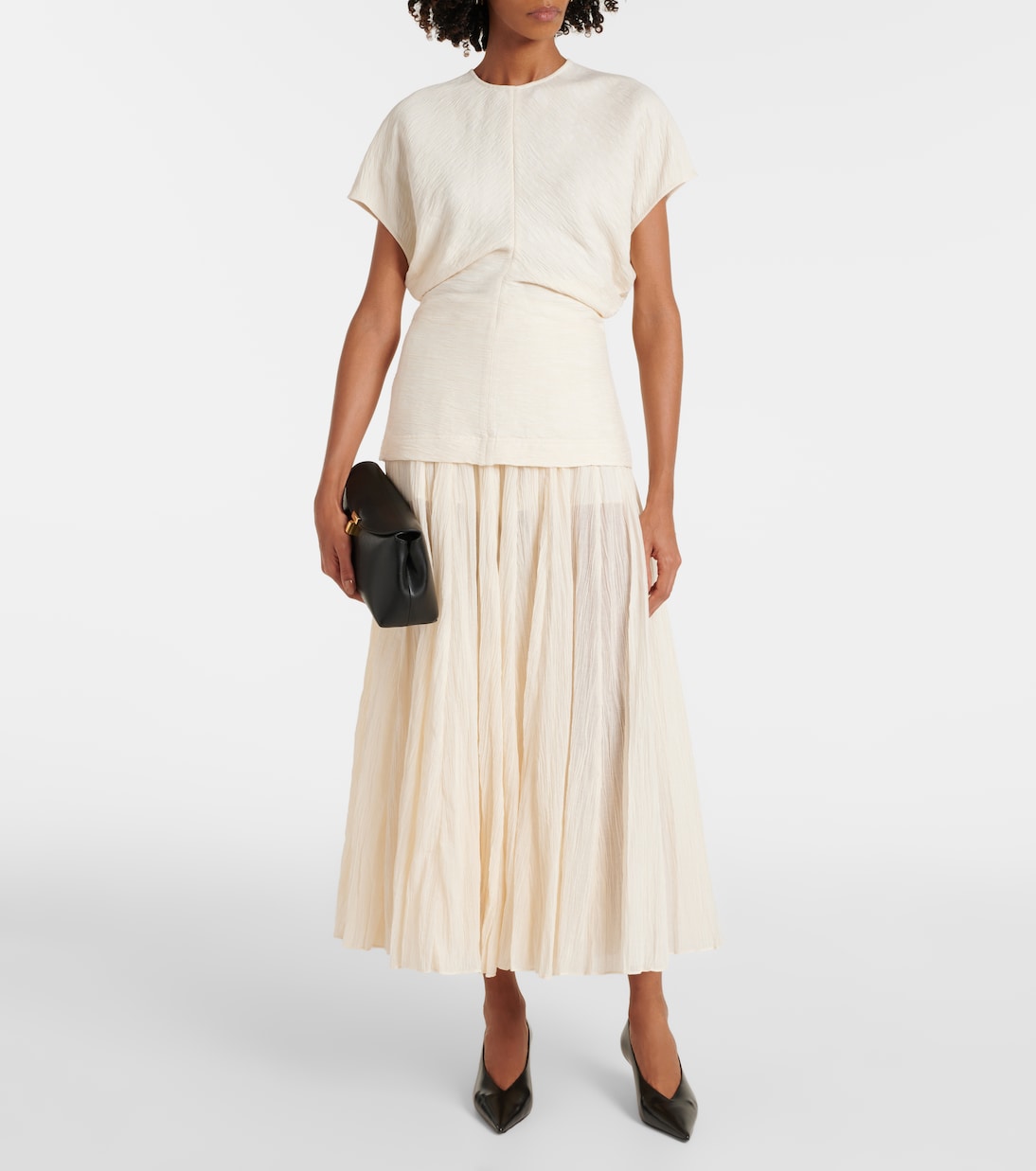 T-Lock Small leather clutch | Toteme