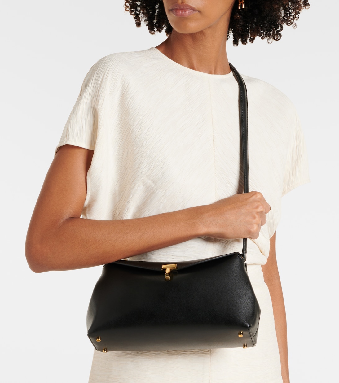 T-Lock Small leather clutch | Toteme