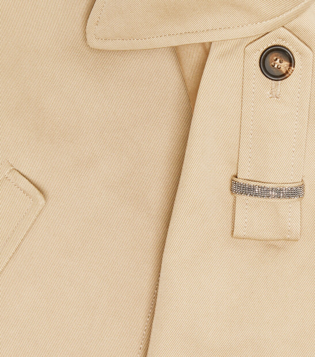 Cotton gabardine jacket | Brunello Cucinelli Kids