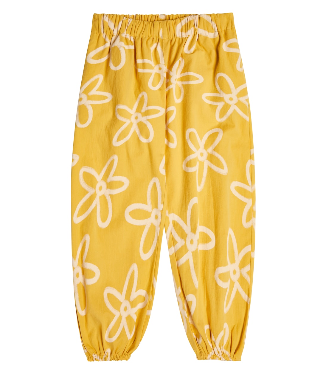 Pantalon Aladdin en coton à fleurs | Jellymallow