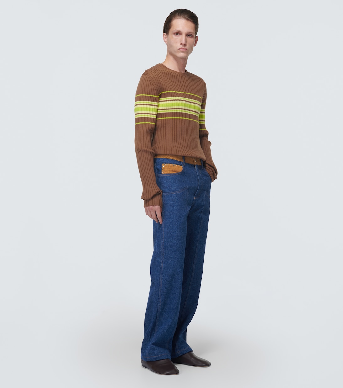 Cymbal wide-leg jeans | Wales Bonner