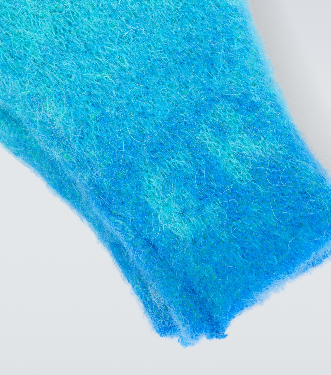 Gradient knitted mohair-blend gloves | ERL