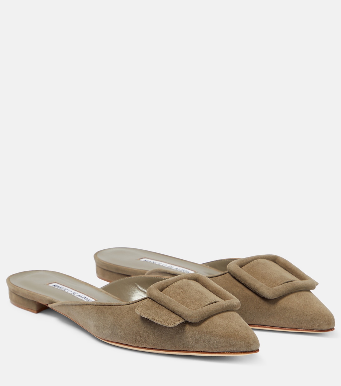 Slippers Maysale aus Veloursleder | Manolo Blahnik