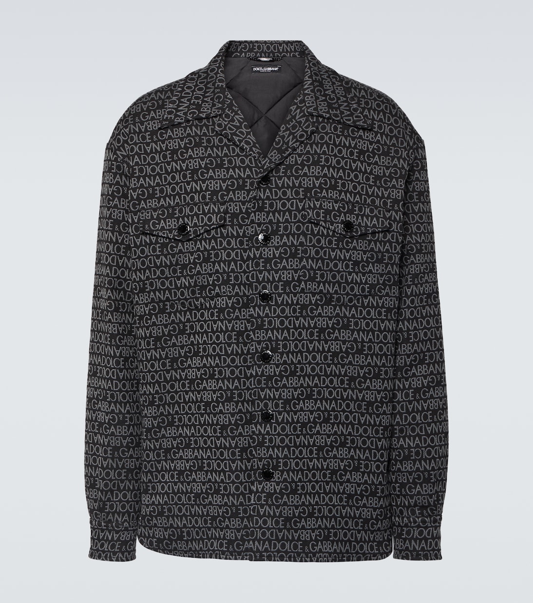 Logo jacquard cotton-blend overshirt | Dolce&Gabbana