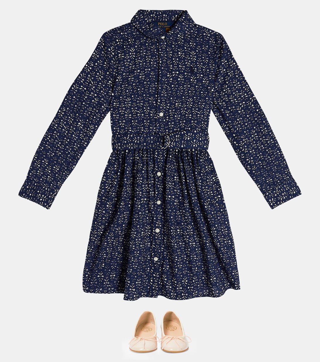 Floral cotton shirt dress | Polo Ralph Lauren Kids