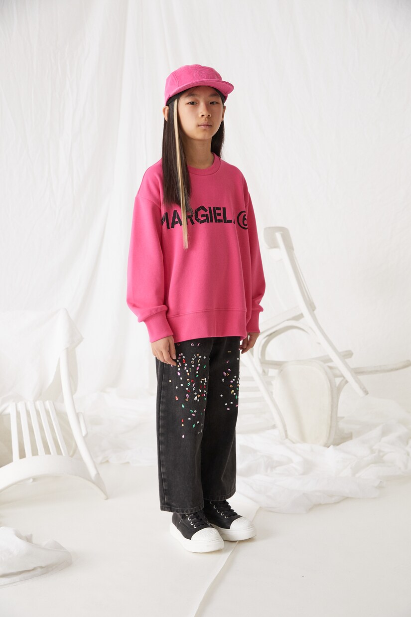 Sweat-shirt en coton à logo | MM6 Maison Margiela Kids