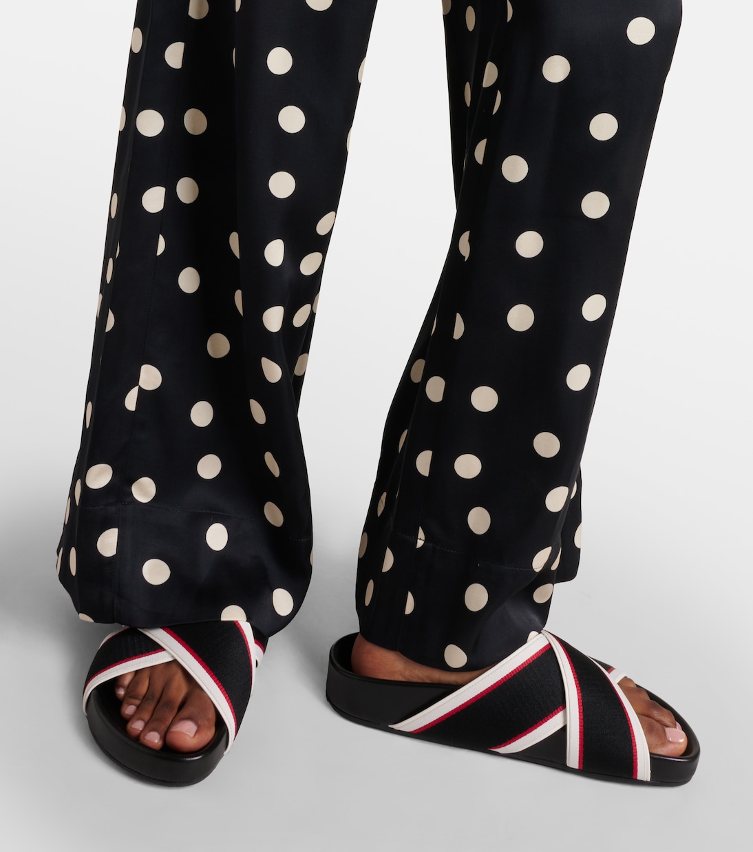 Hot Cross Bizz ribbon sandals | Christian Louboutin