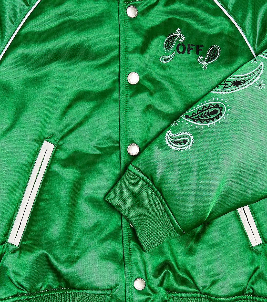 Bomberjacke Bandana aus Satin | Off-White Kids