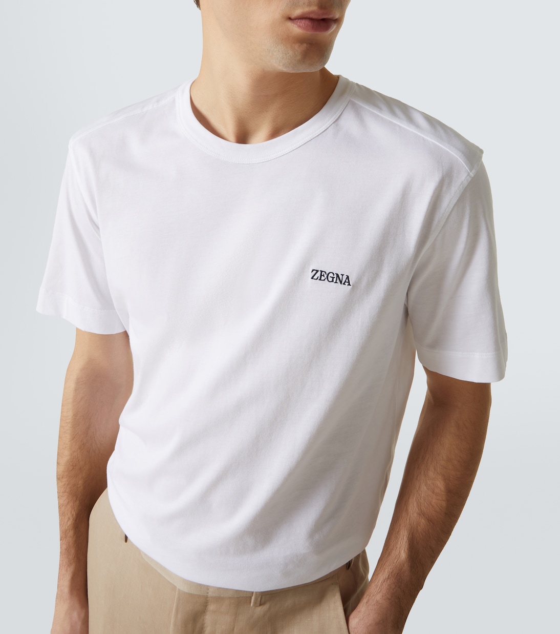 Logo cotton jersey T-shirt | Zegna