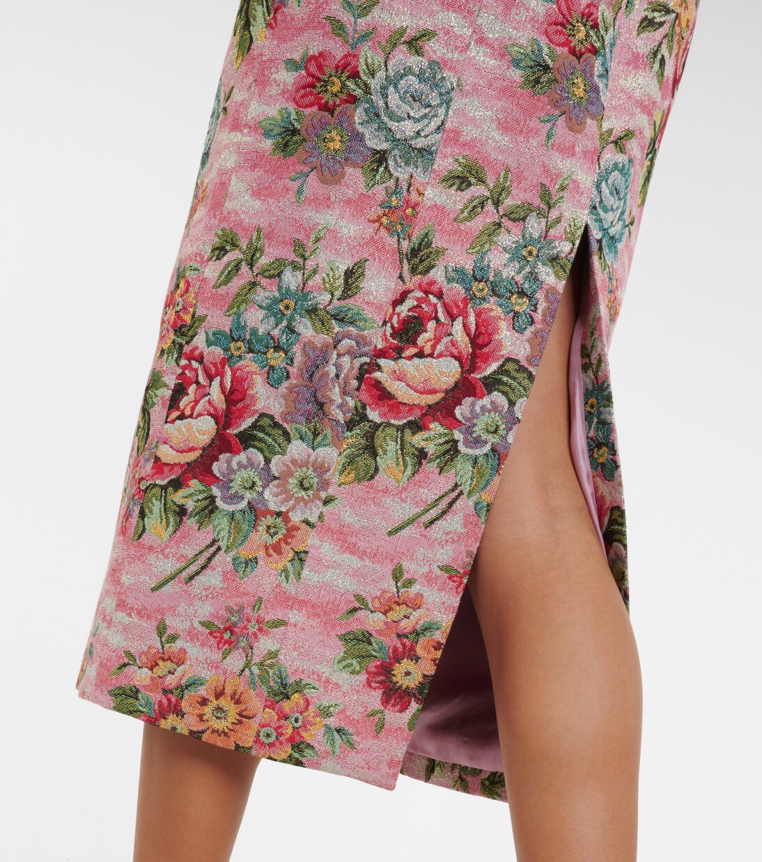 Robe midi bustier à fleurs | Markarian