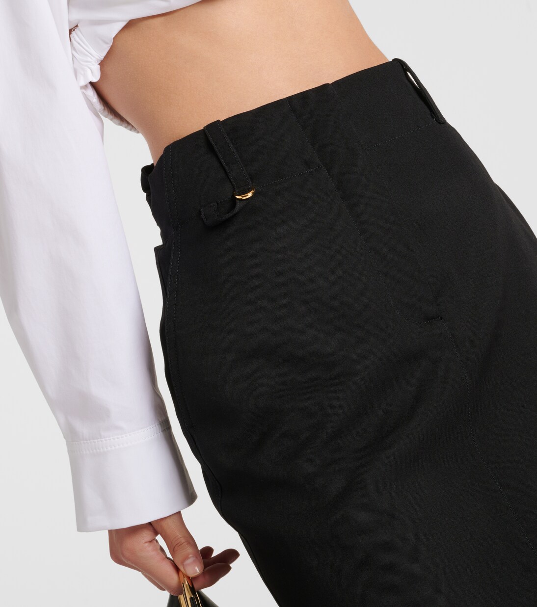 Midirock La Jupe Bari aus Schurwolle | Jacquemus