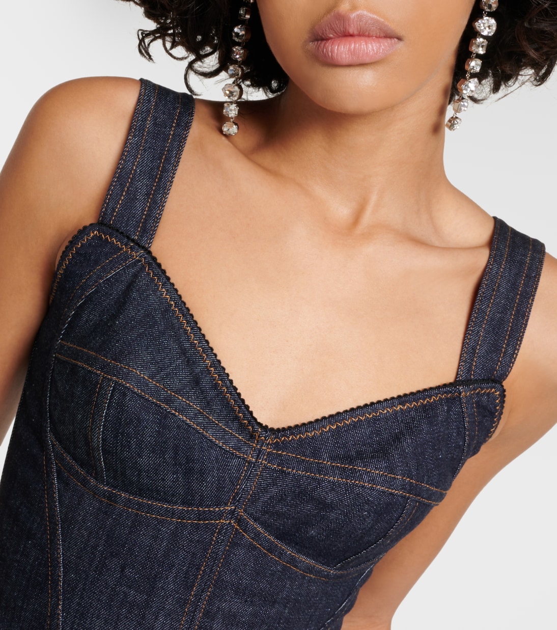 Top bustier de denim | Dolce&Gabbana