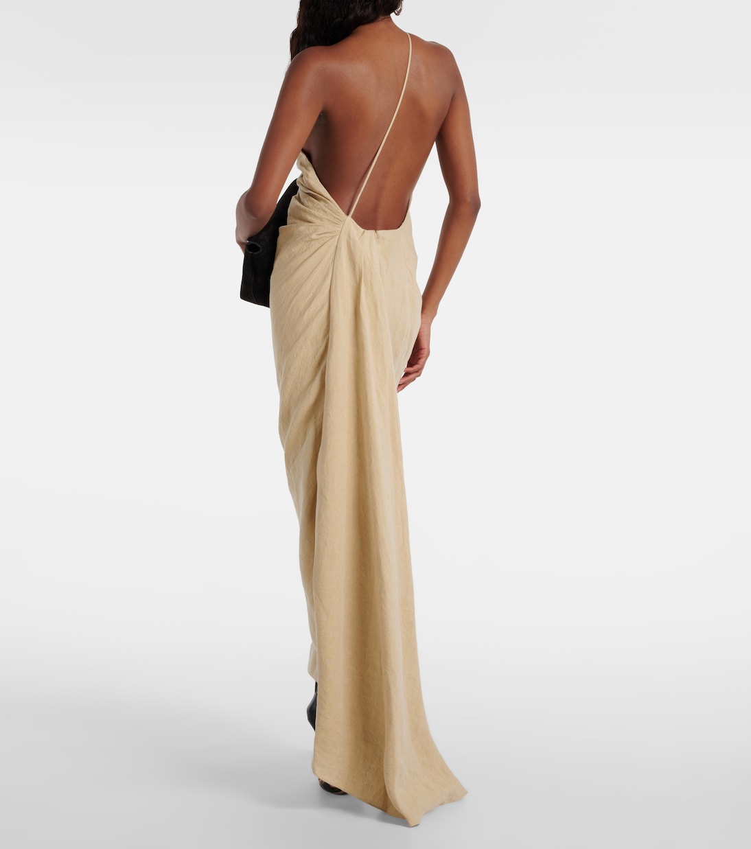 Robe longue Riya asymétrique en lin | Tove