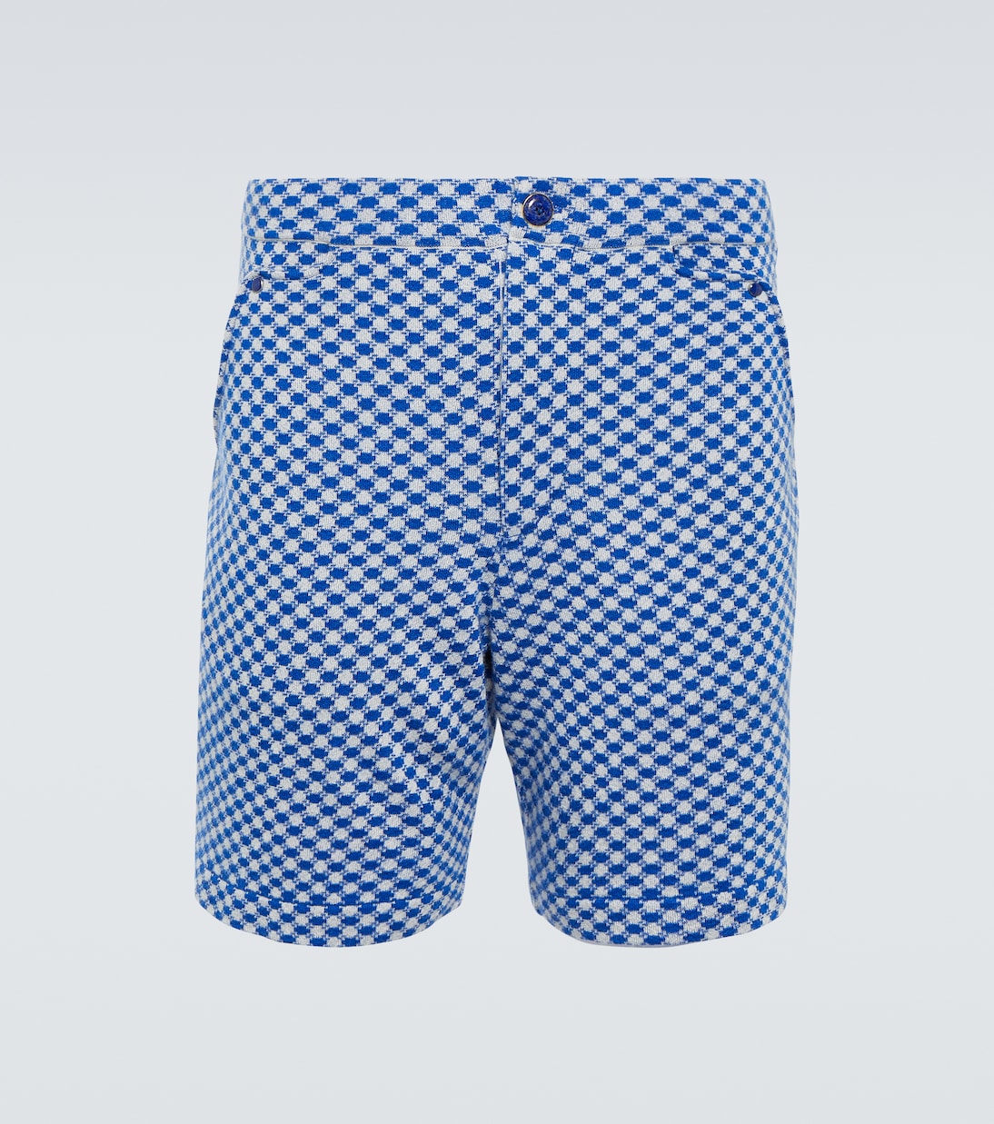 Bermuda-Shorts aus Kaschmir mit Lapislazuli | God's True Cashmere