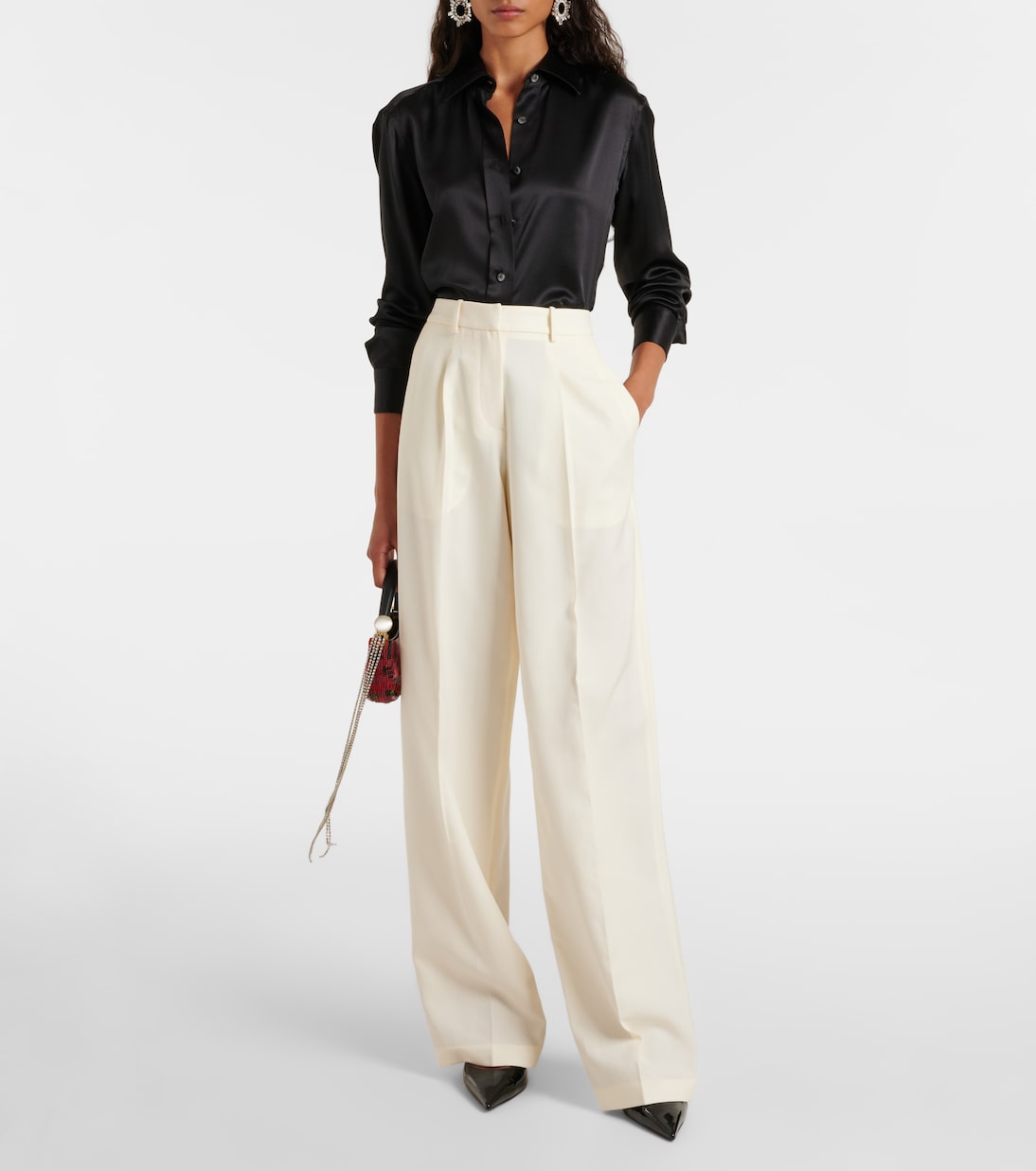 Weite Hose aus Wolle und Seide | Magda Butrym