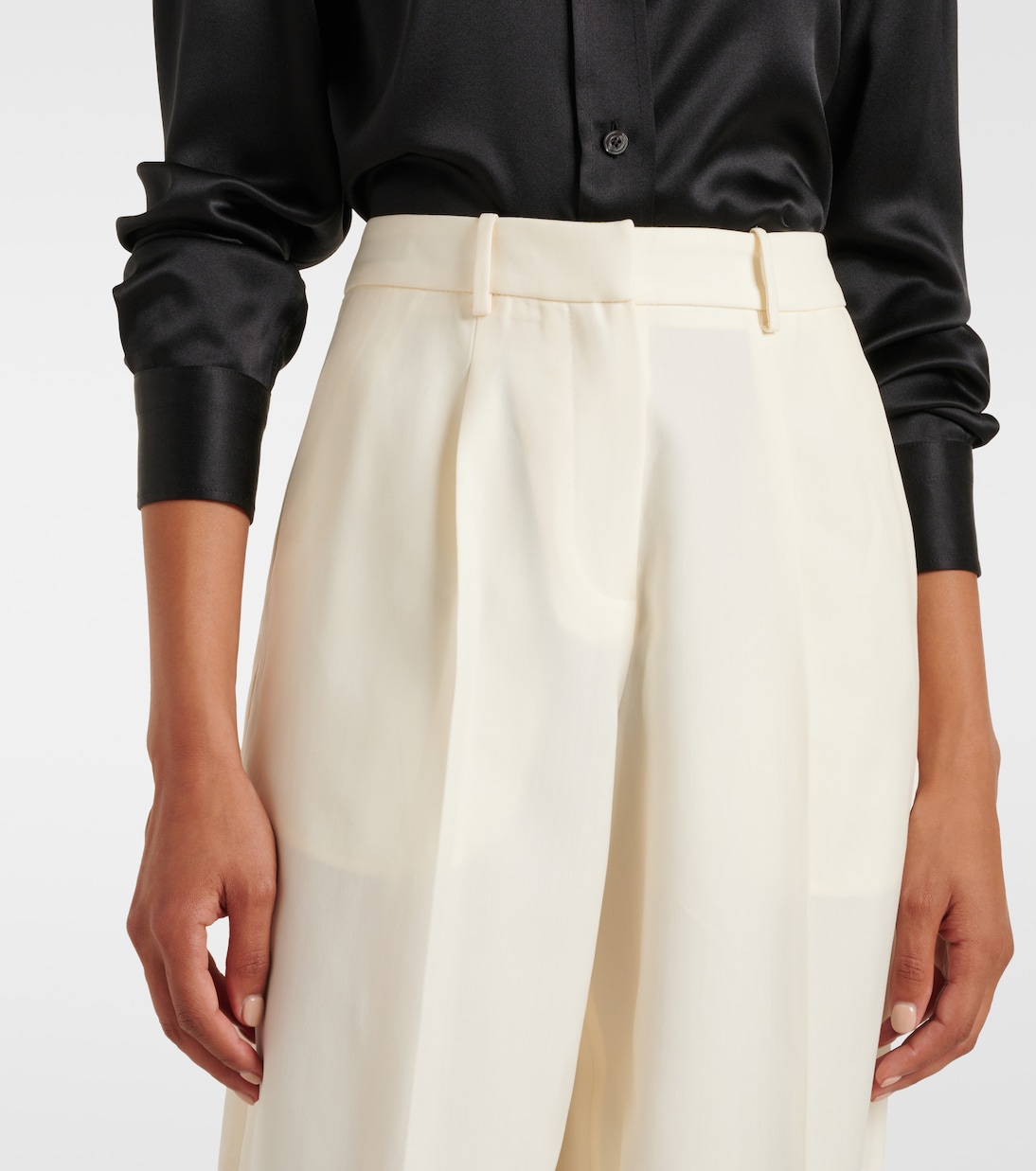 Weite Hose aus Wolle und Seide | Magda Butrym