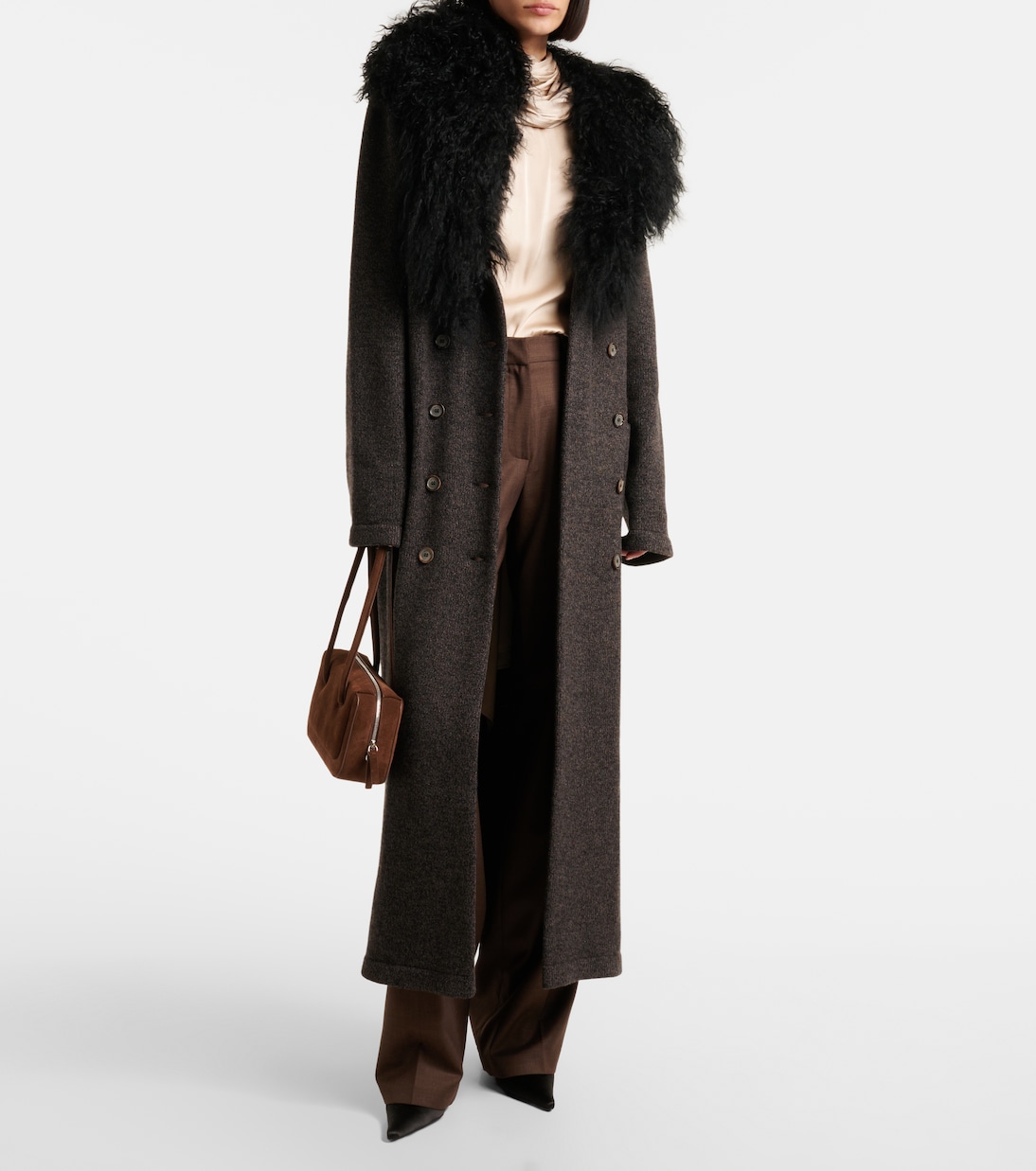 Abrigo de cachemir con borrego | Magda Butrym