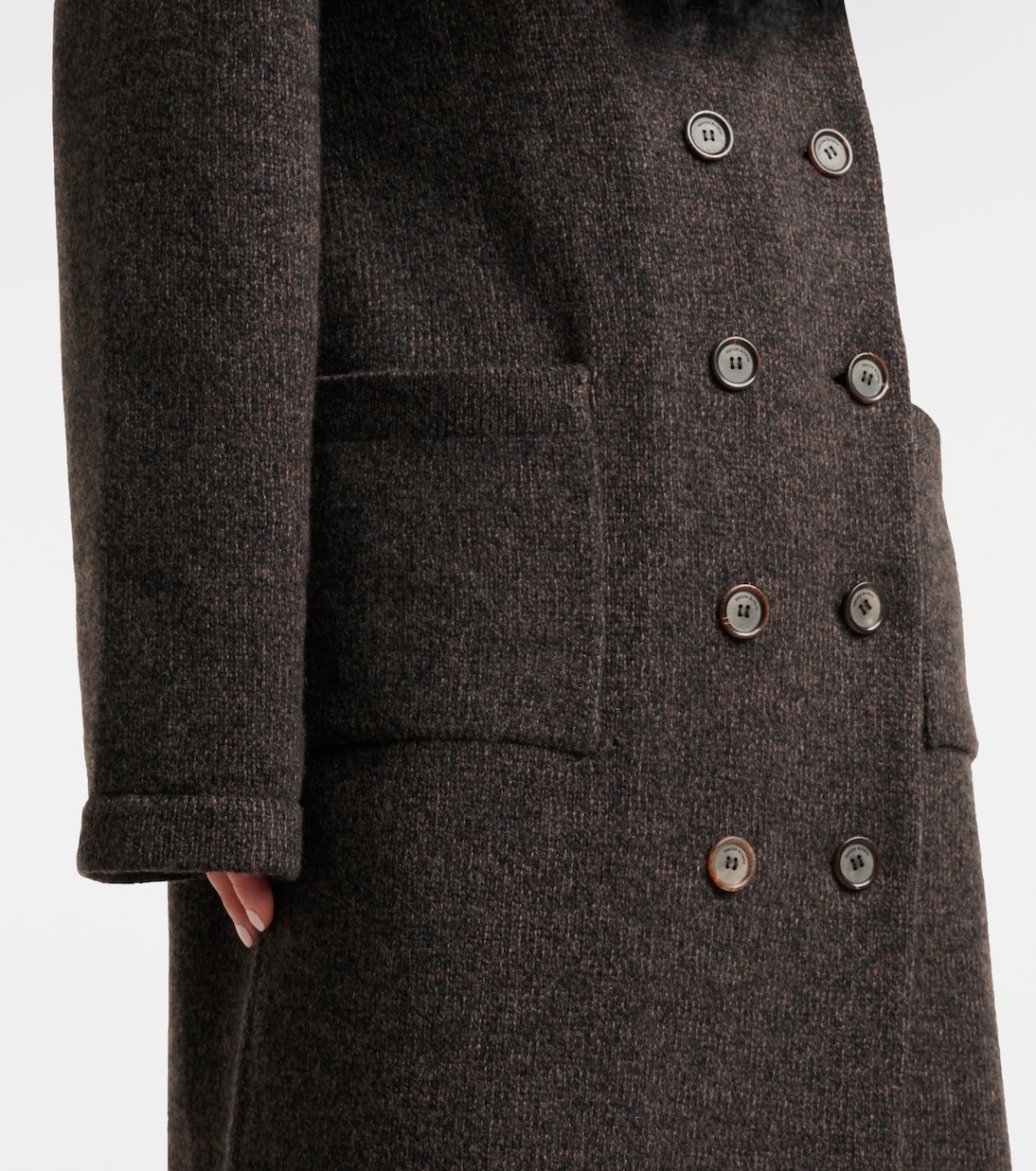 Abrigo de cachemir con borrego | Magda Butrym