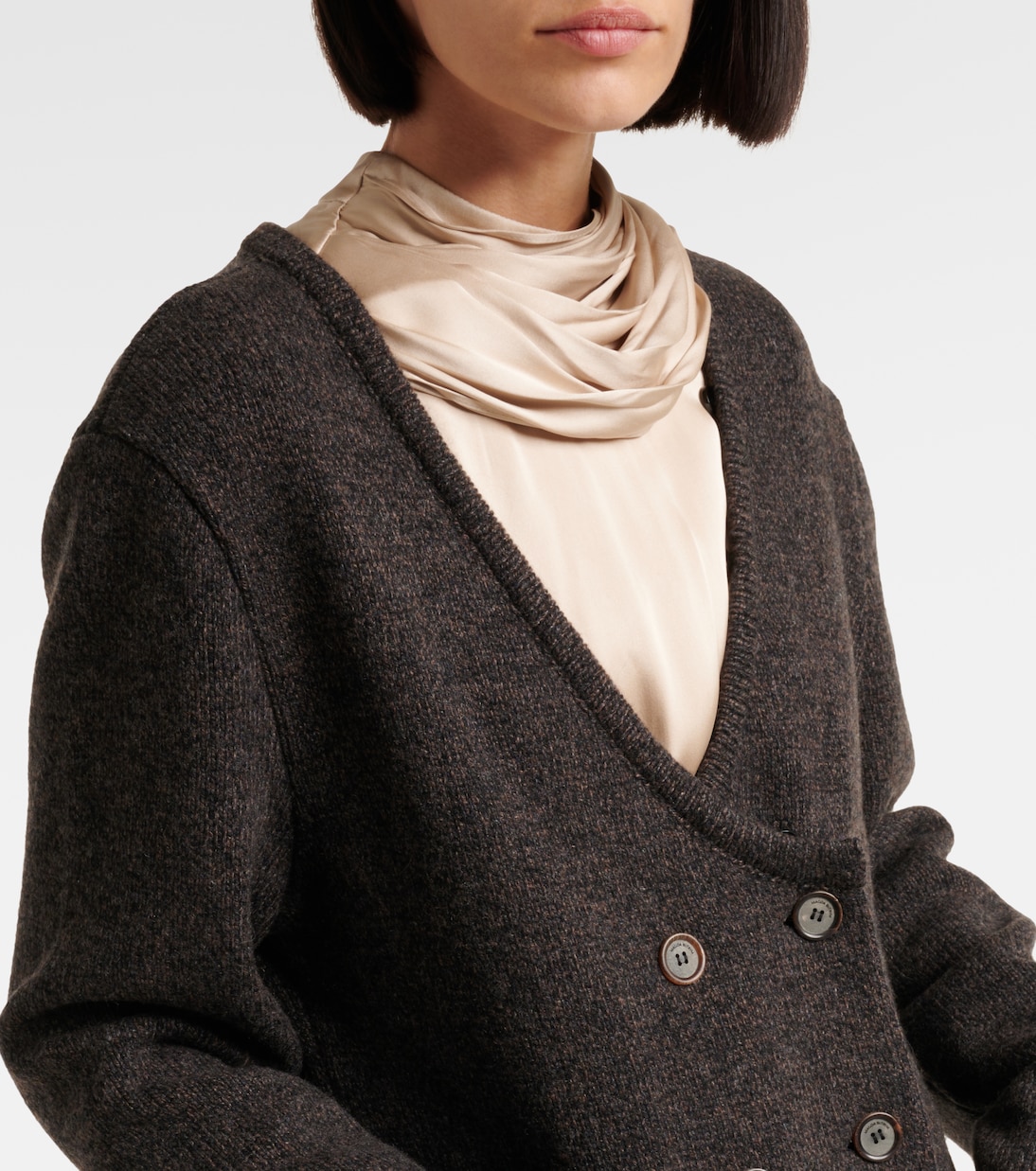 Abrigo de cachemir con borrego | Magda Butrym