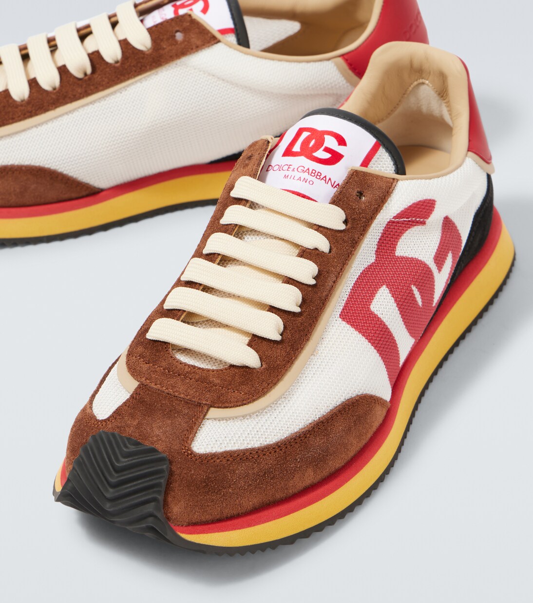 DG Runner suede-trimmed sneakers | Dolce&Gabbana