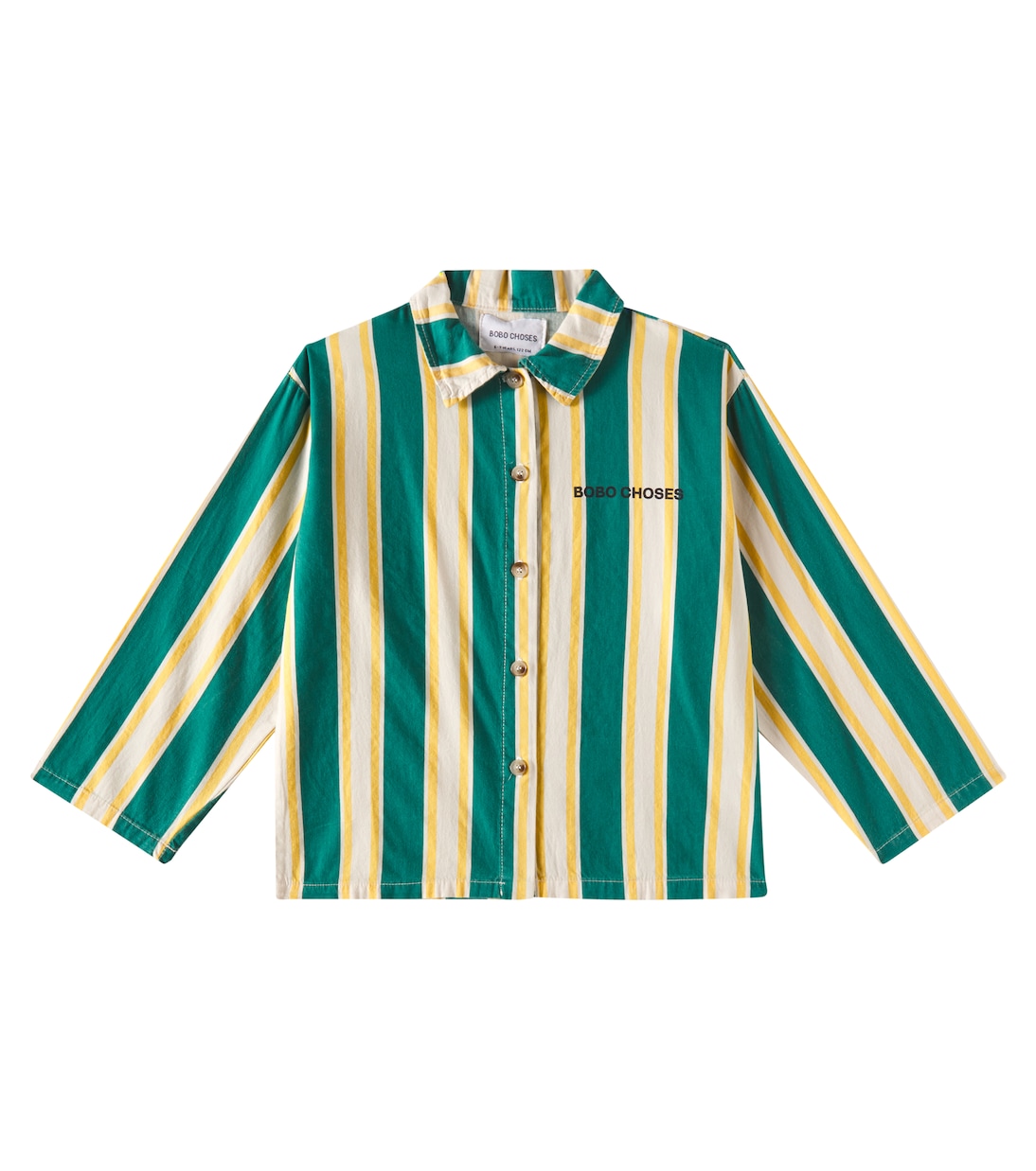 Striped cotton shirt | Bobo Choses