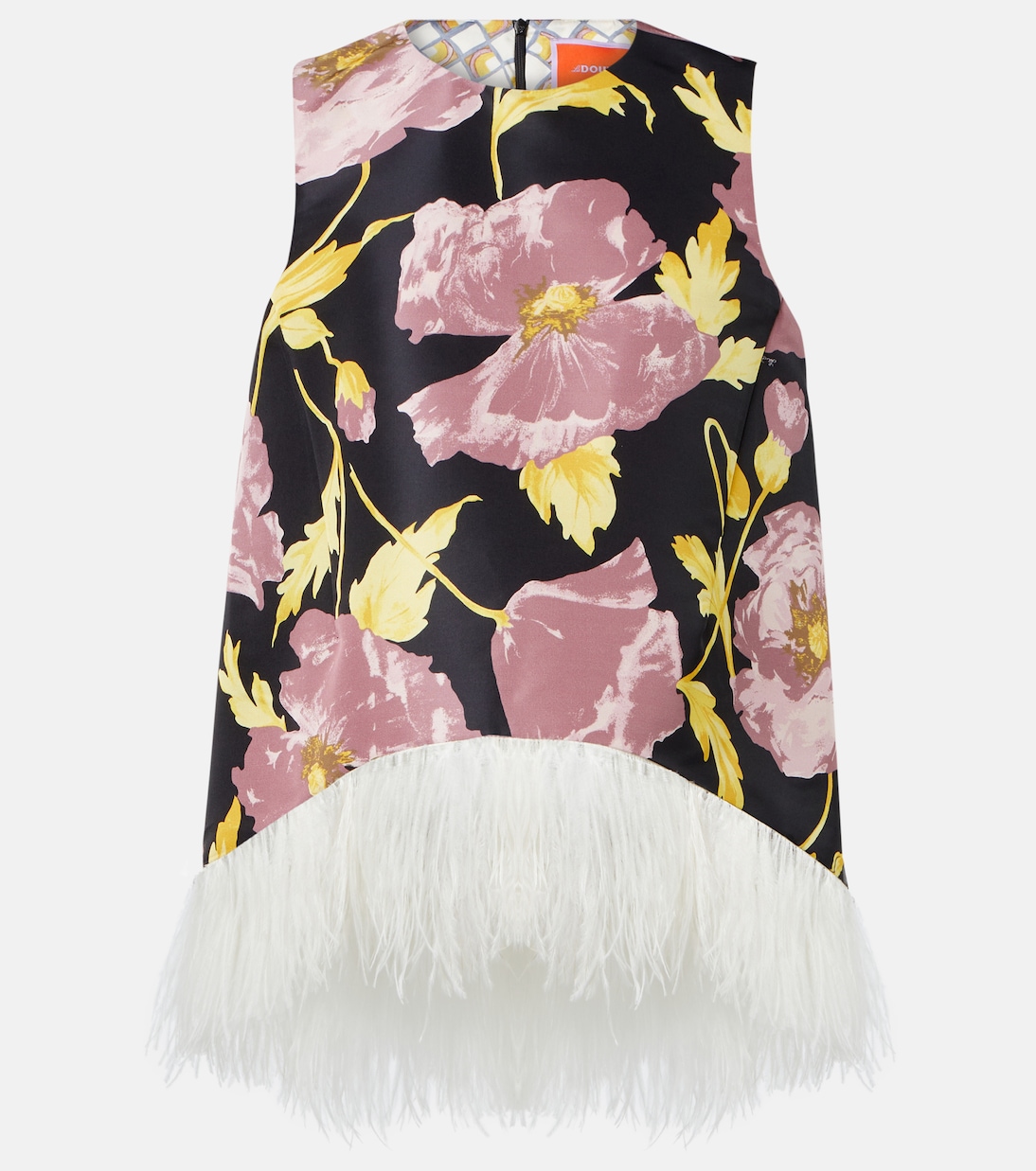 Top La Scala mit Federn | La DoubleJ