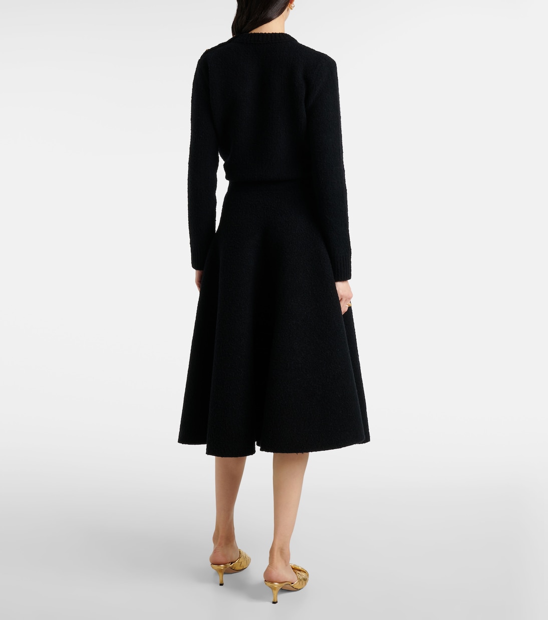 Jupe midi en laine | Bottega Veneta