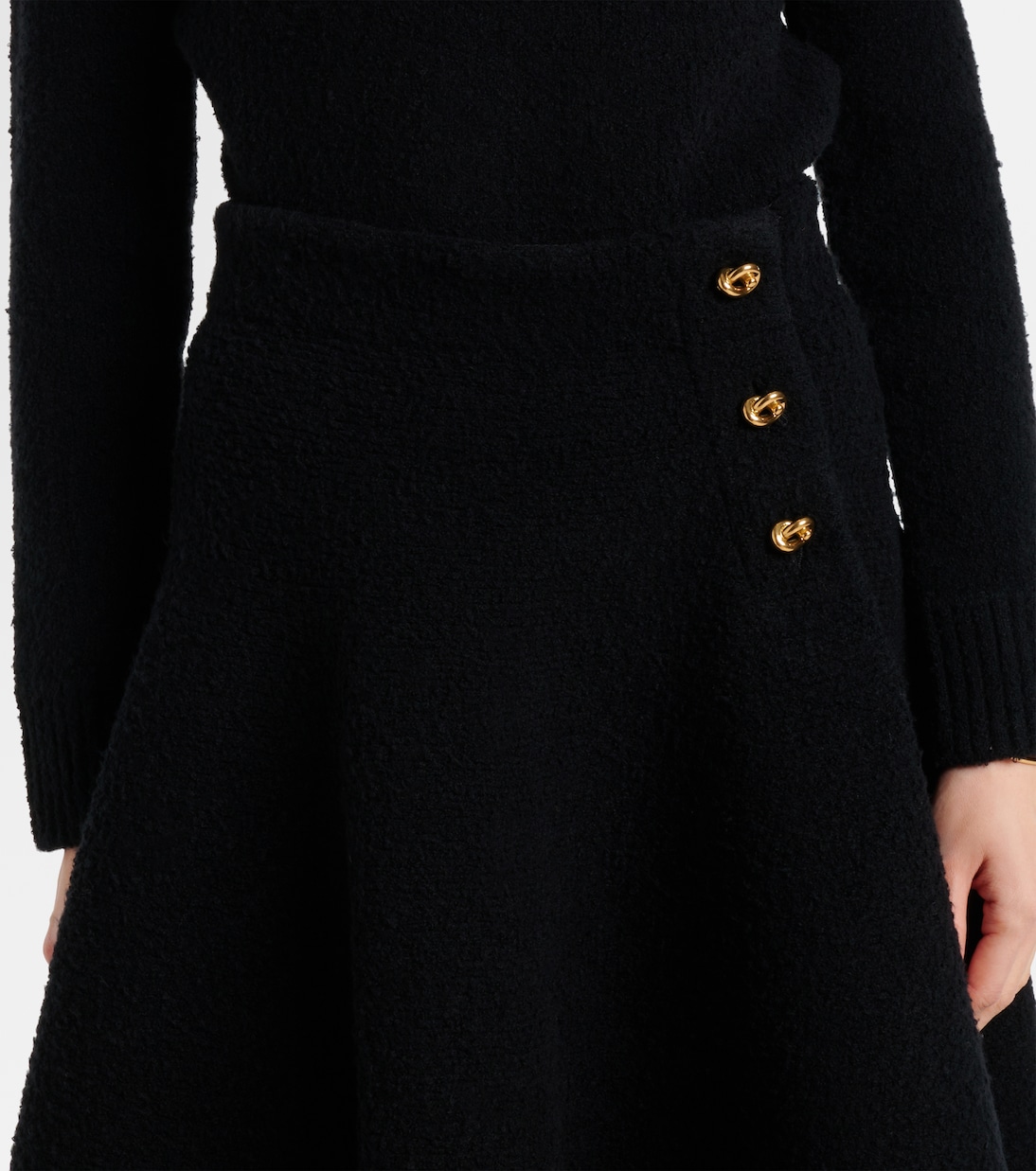 Jupe midi en laine | Bottega Veneta