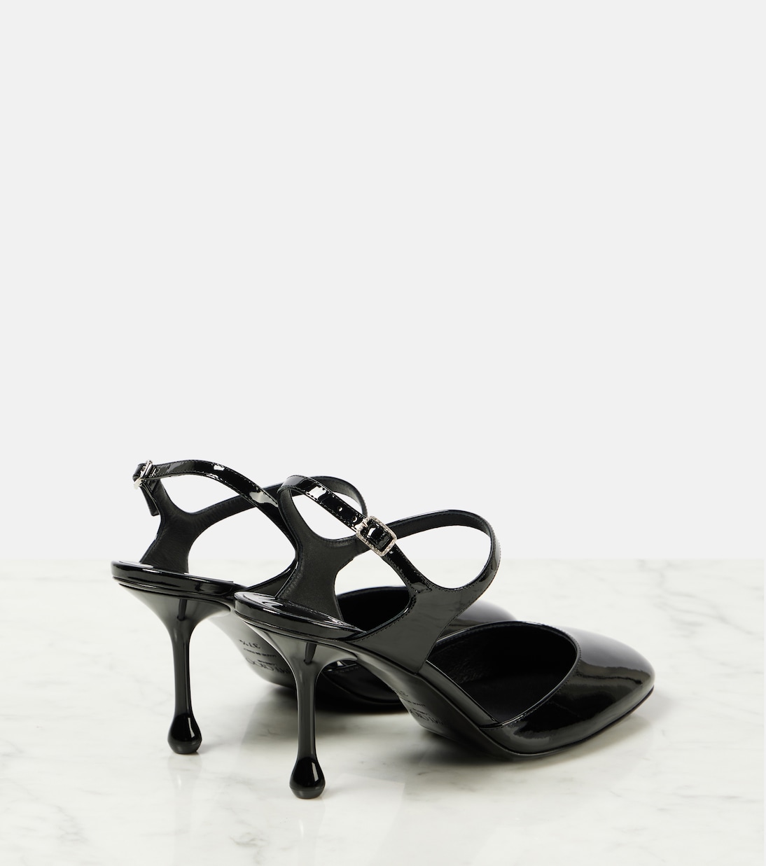 Pixie 80 patent leather slingback pumps | Jimmy Choo
