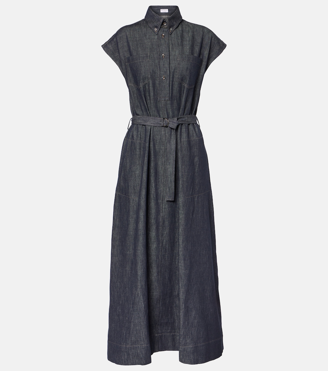 Robe longue en jean | Brunello Cucinelli
