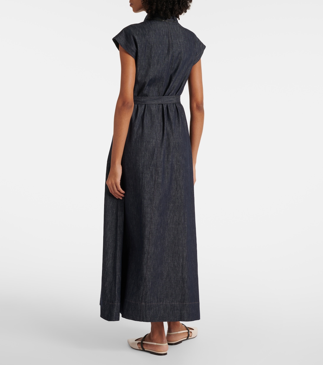 Robe longue en jean | Brunello Cucinelli