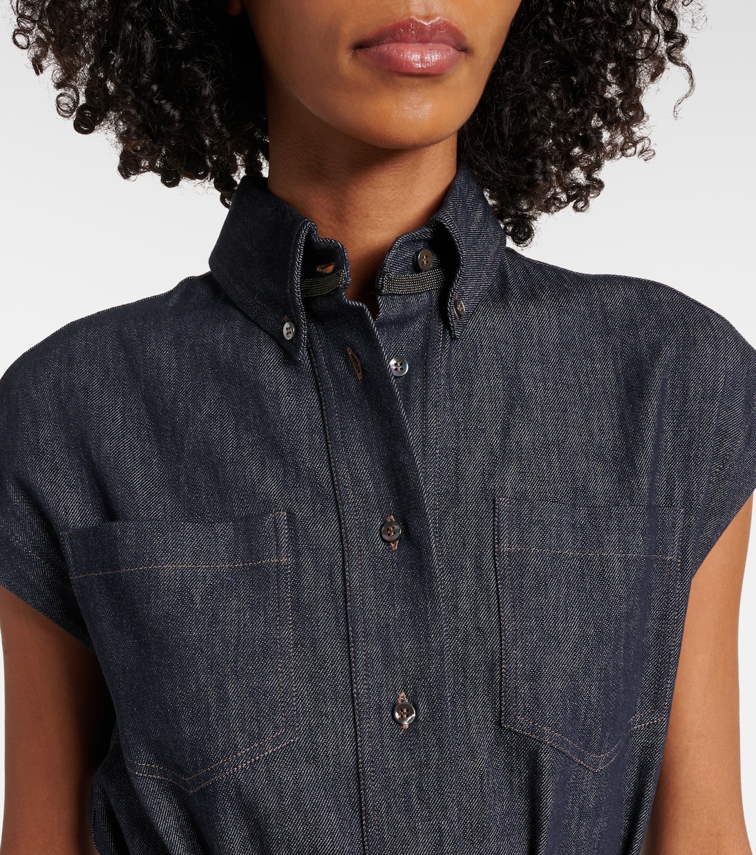 Robe longue en jean | Brunello Cucinelli