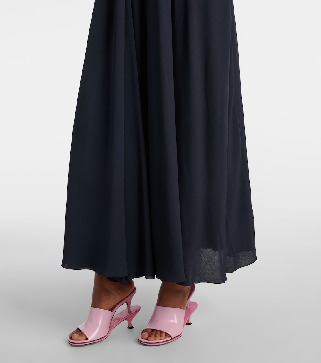 Norma draped open-back crêpe maxi dress | Jacquemus