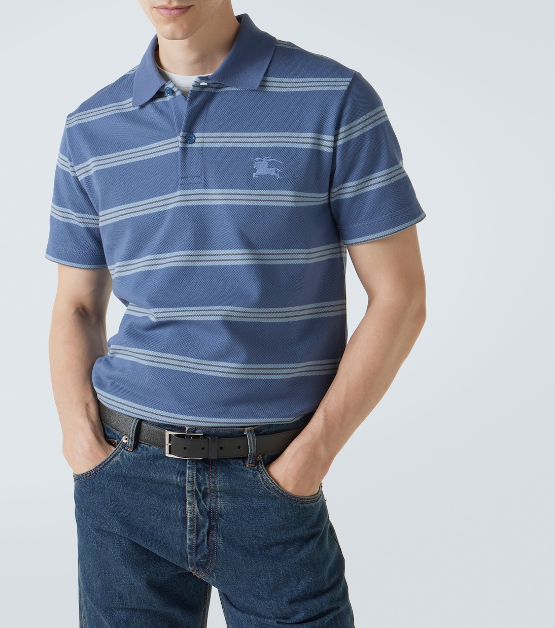 EKD striped cotton piqué polo shirt | Burberry