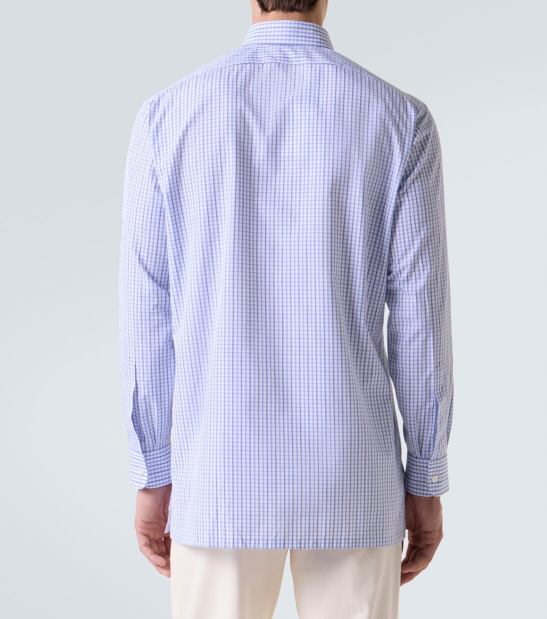 Checked cotton poplin shirt | Charvet