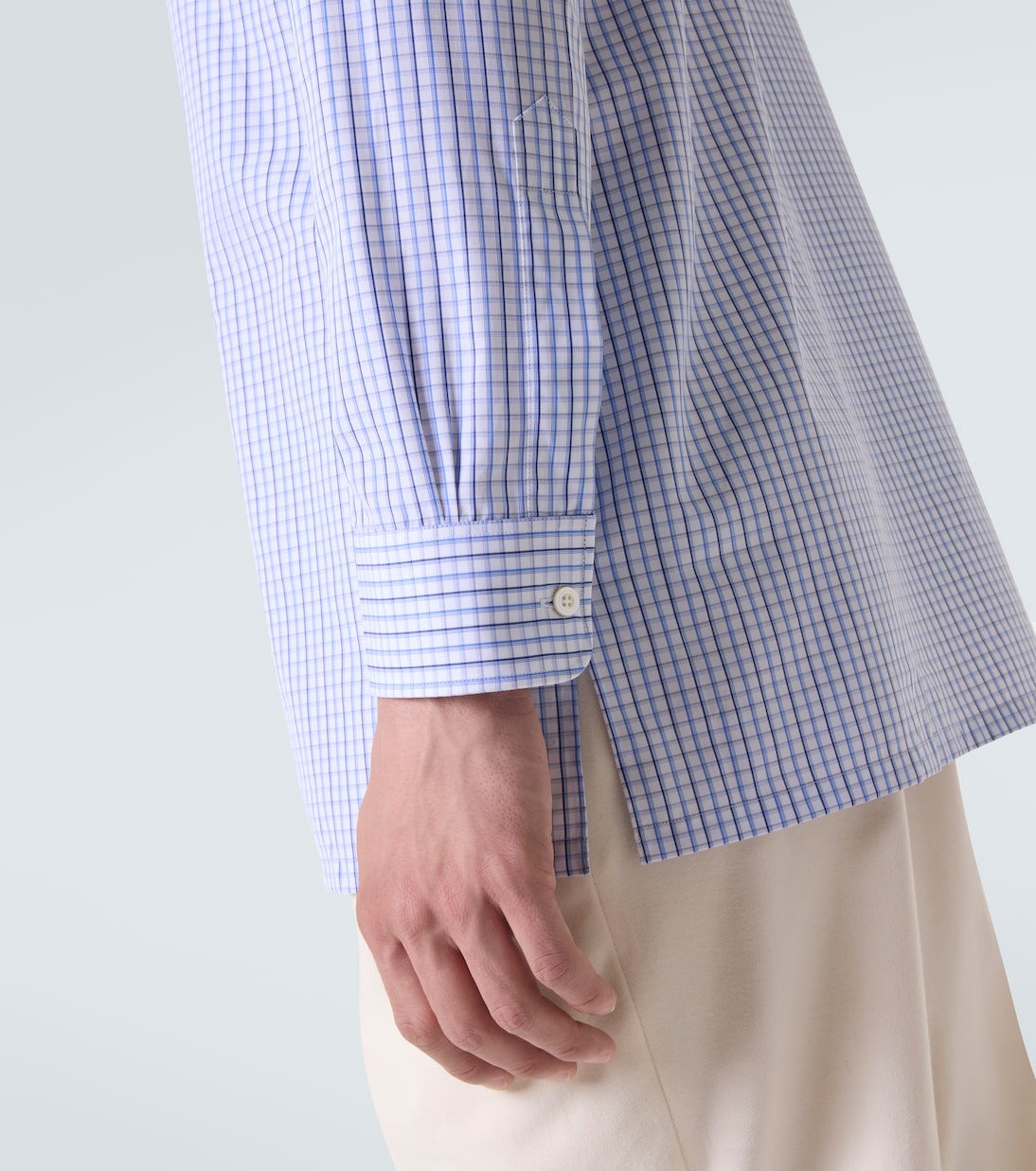 Checked cotton poplin shirt | Charvet