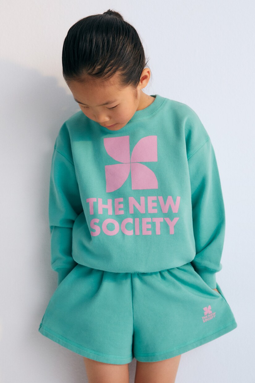 Mykonos cotton jersey sweatshirt | The New Society