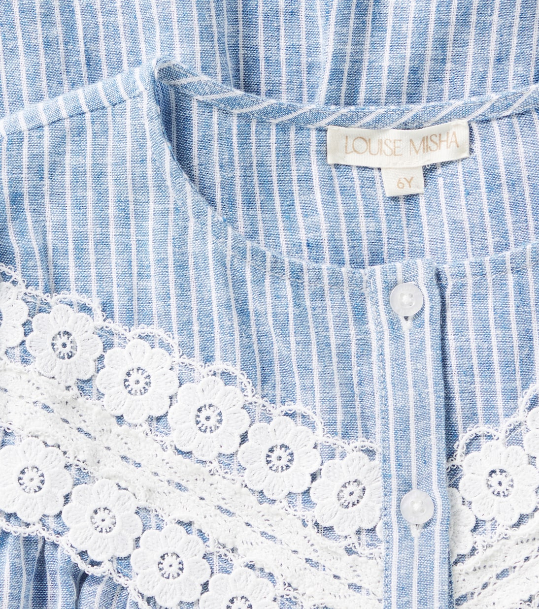 Morlina striped linen and cotton dress | Louise Misha