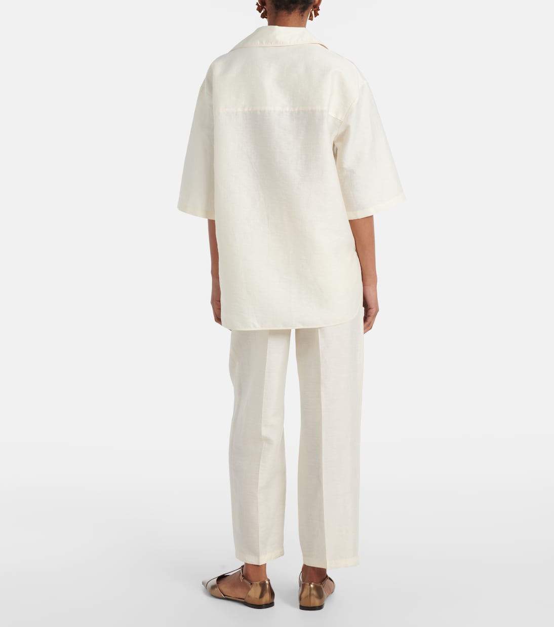 Polo Osiride en mezcla de lino y seda | Max Mara