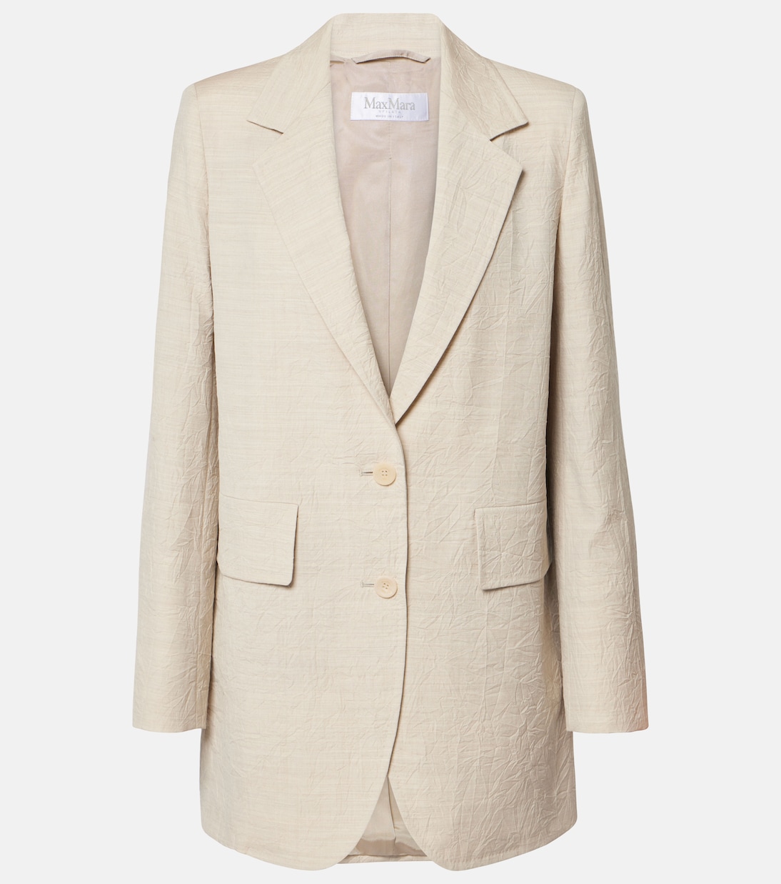 Blazer de lana de botonadura simple | Max Mara