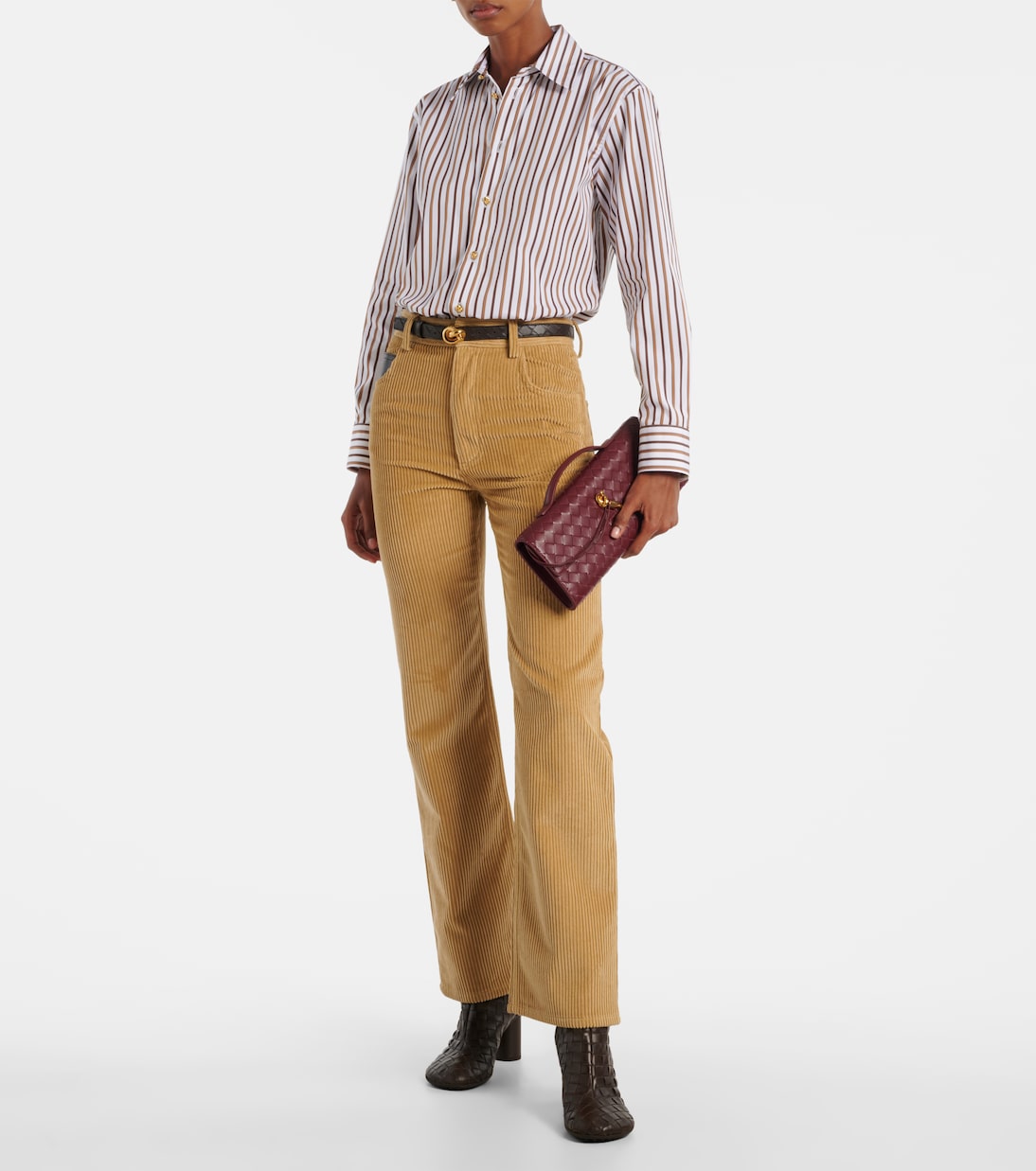 Andiamo Intrecciato leather clutch | Bottega Veneta