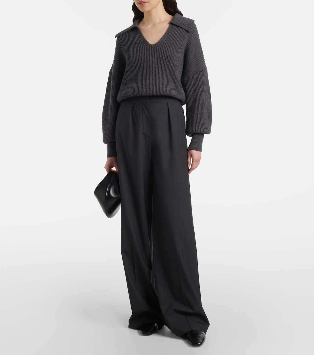 Alanel virgin wool wide-leg pants | Joseph
