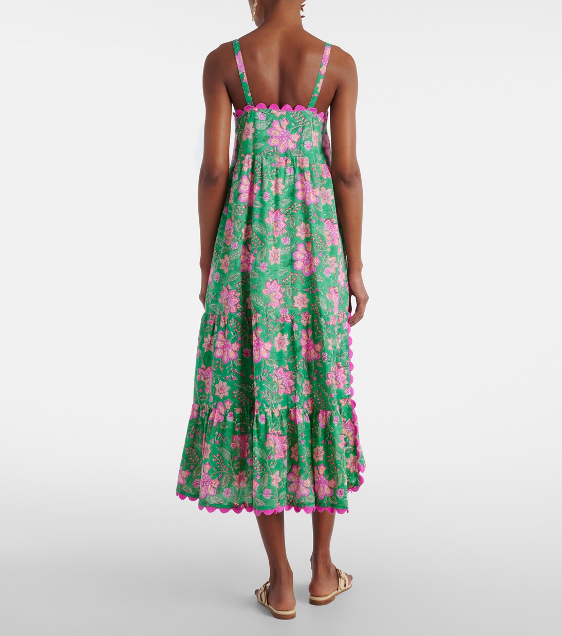 Robe longue en coton imprimé | Juliet Dunn