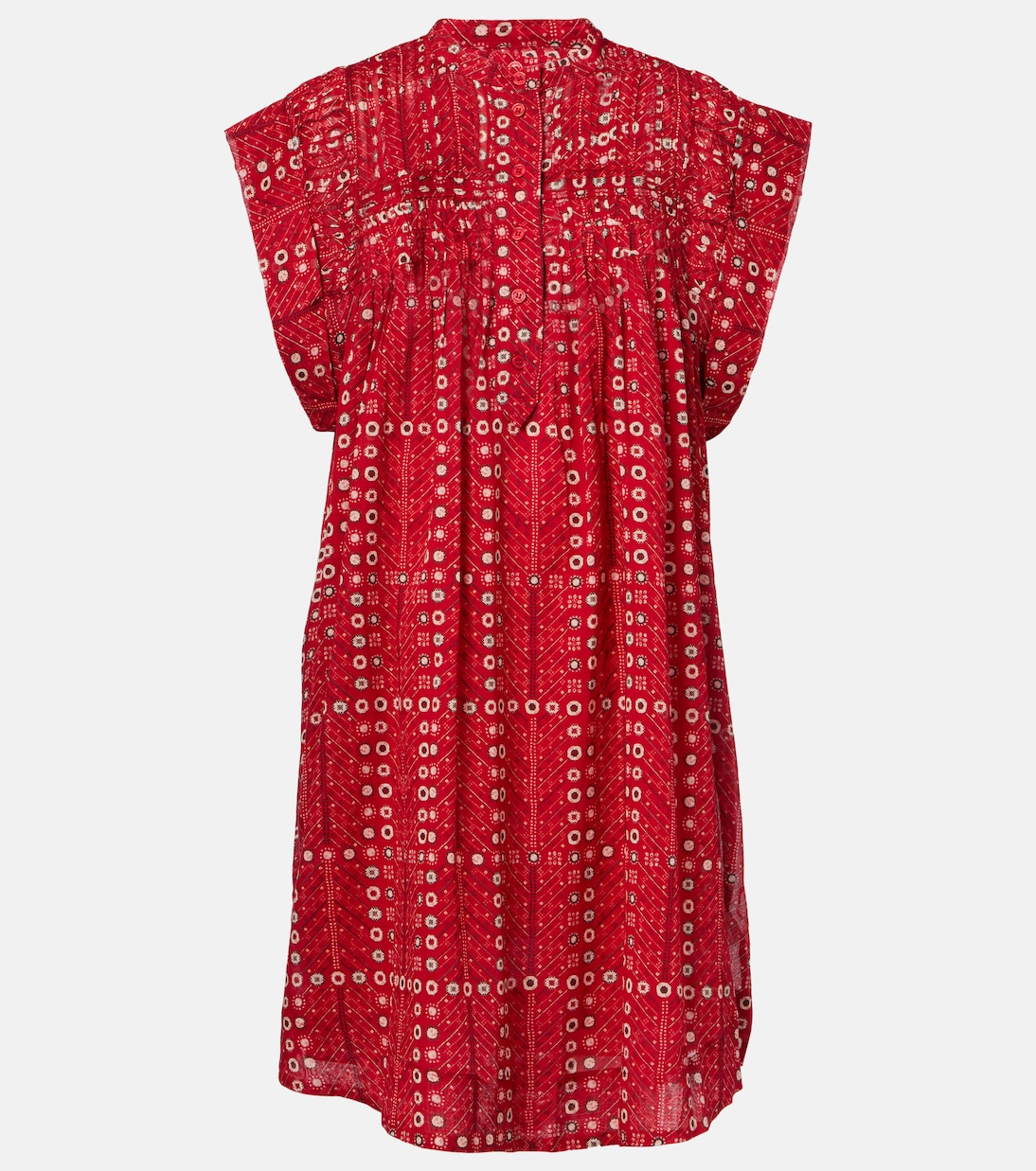 Vestido corto Leazali de algodón estampado | Marant Etoile