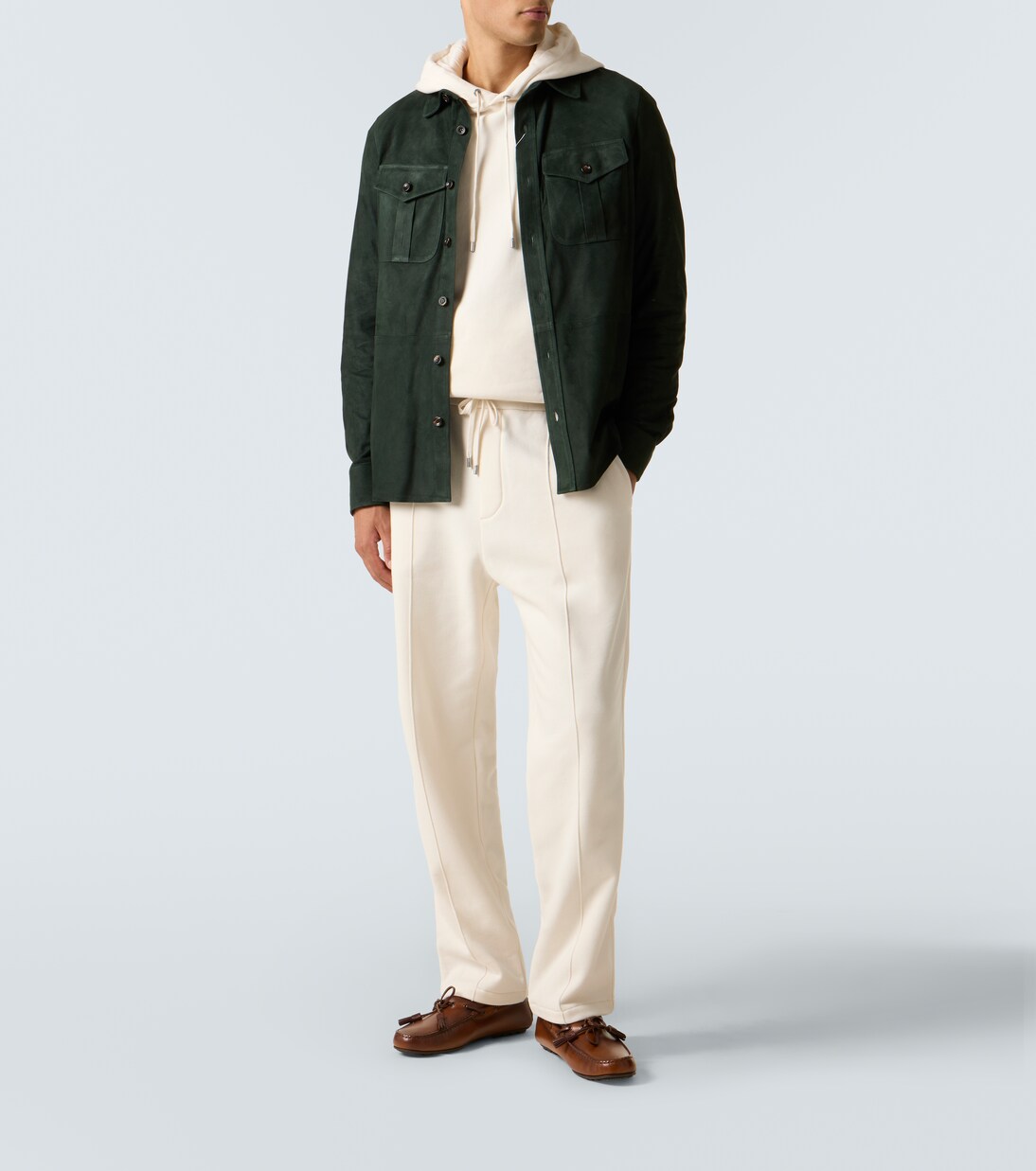 Cotton and cashmere jersey hoodie | Ralph Lauren Purple Label