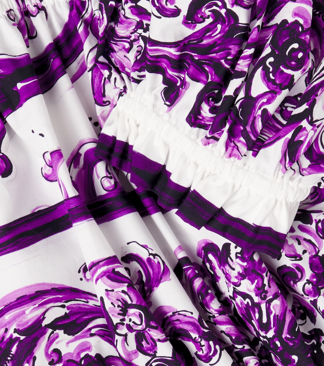 Top Majolica de popelín de algodón | Dolce&Gabbana Kids