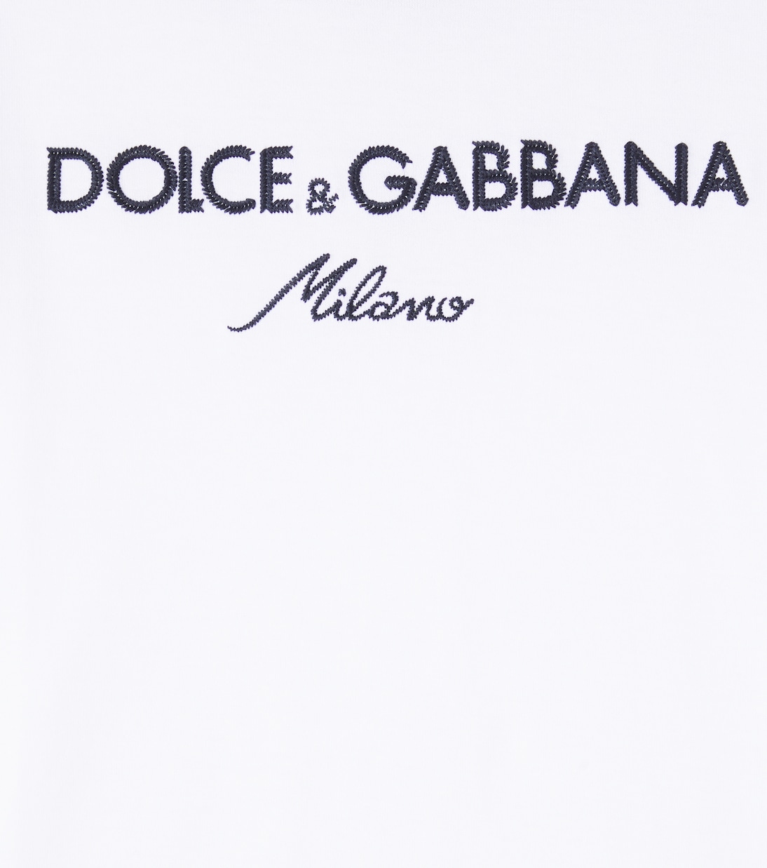Logo embroidered cotton jersey T-shirt | Dolce&Gabbana Kids