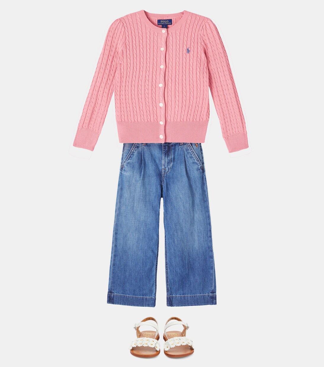 高腰阔腿牛仔裤 | Polo Ralph Lauren Kids