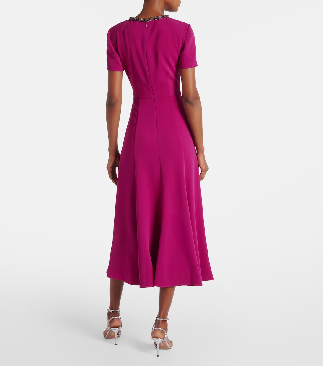 Verziertes Midikleid aus Cady | Roland Mouret