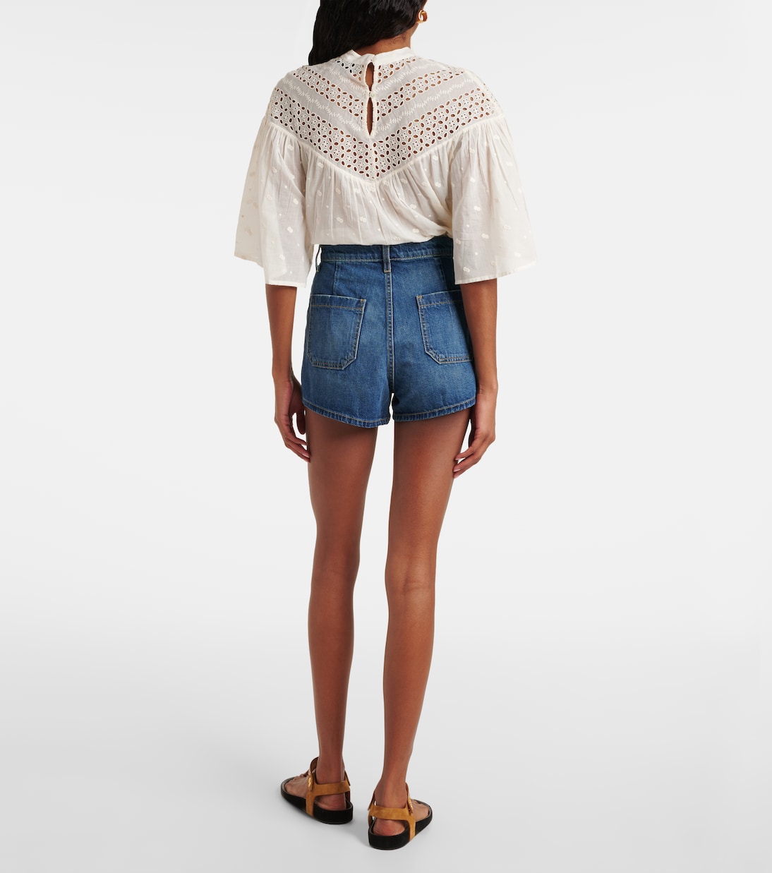 High-Rise Jeansshorts Harley | Nili Lotan